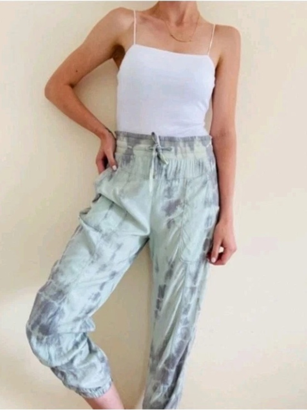 Marrakech Light Sage Tie-Dye Jogger Pants